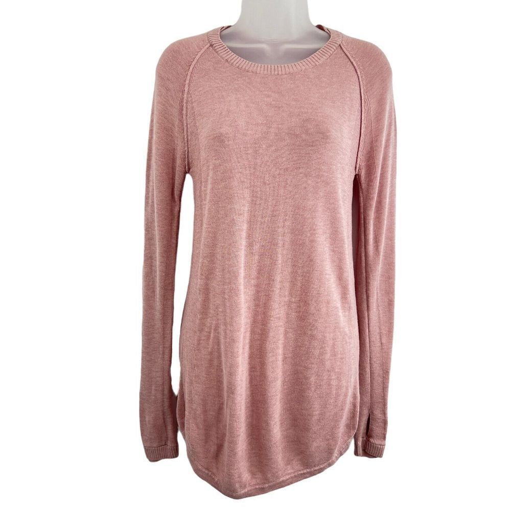 Lululemon Sunshine Coast Long Sleeve Heathered Mink Berry Women's Size 2